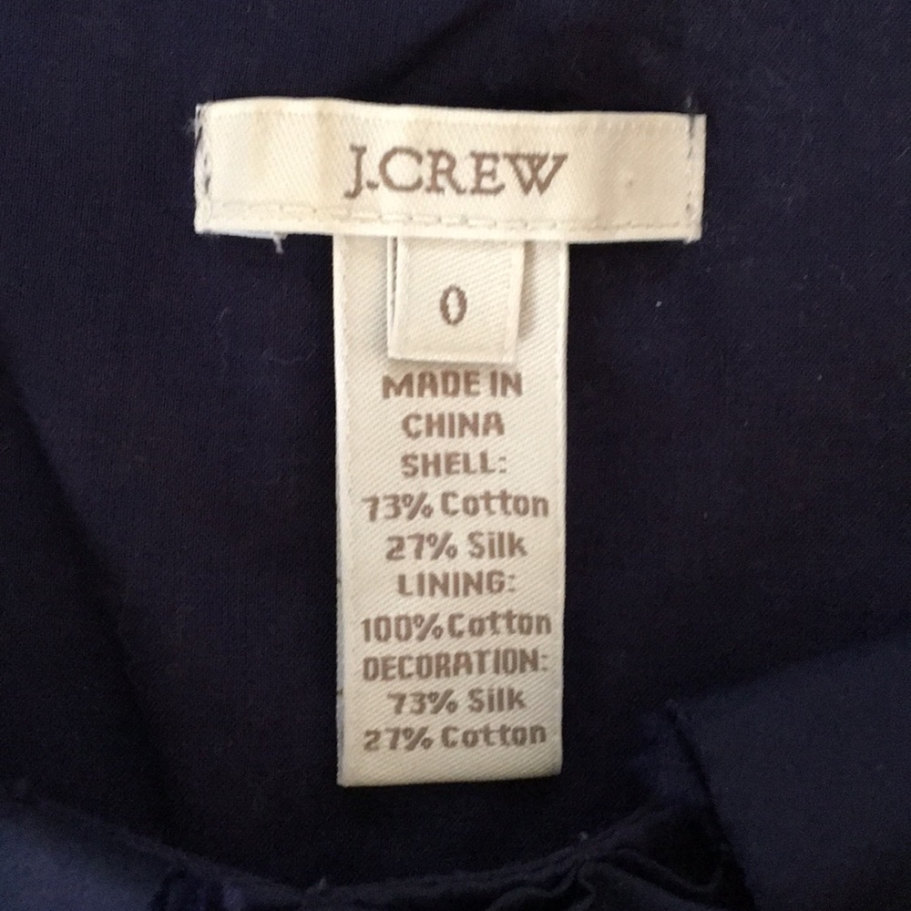 J.Crew Navy Ribbon-Detail Top - Picture 5 of 5